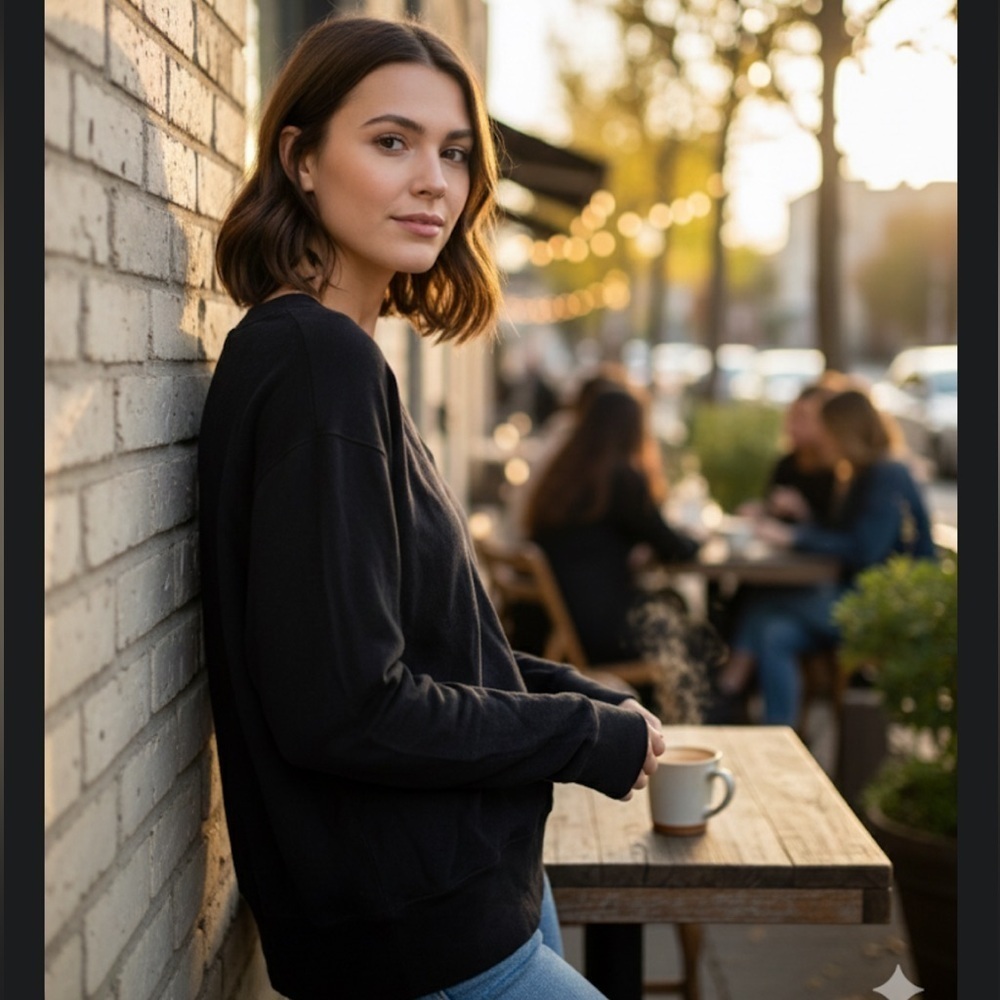Rag & Bone v neck sweater M black 🖤🖤